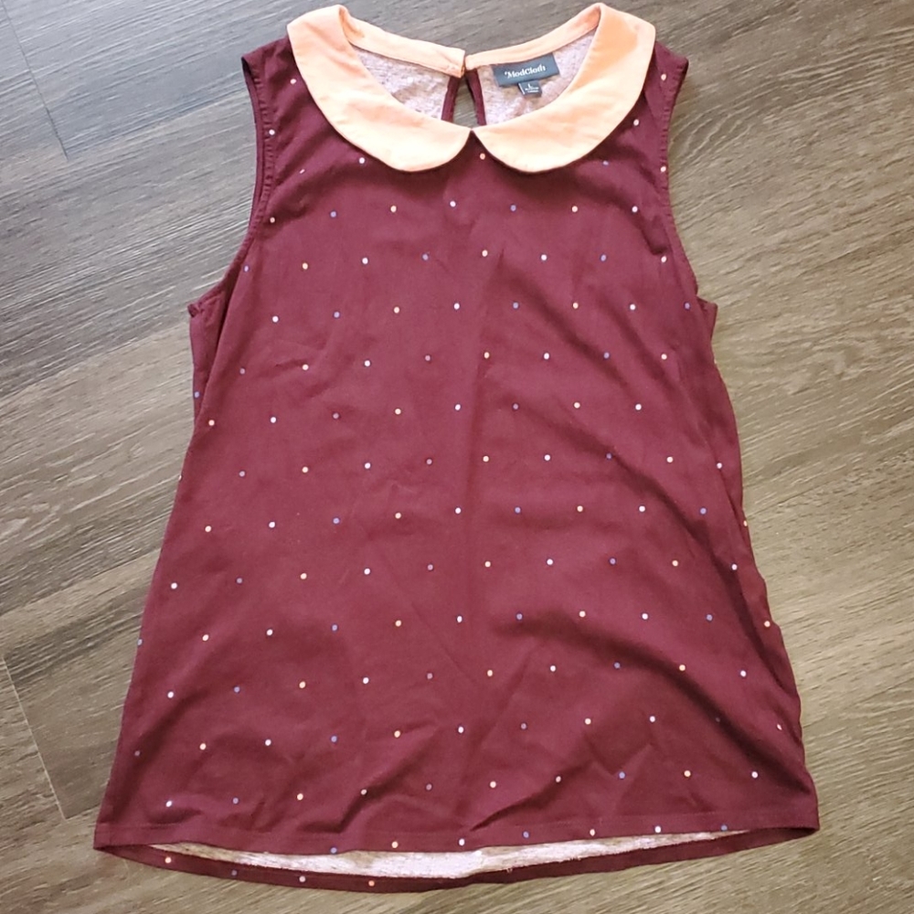 Modcloth tank with peter pan collar